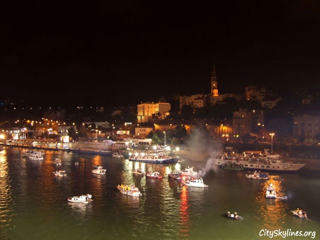 Belgrade, Serbia Night River View