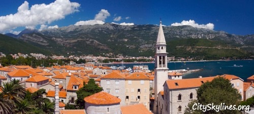 Budva, Montenegro City Skyline - Europe