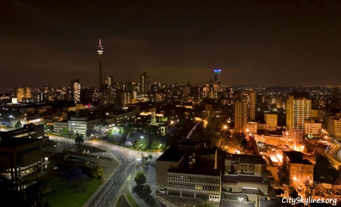 Johannesburg at Night, South Africa