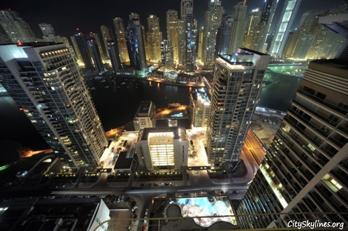 Dubai City Skyline at night