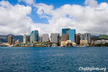 Honolulu Day Skyline, Hawaii