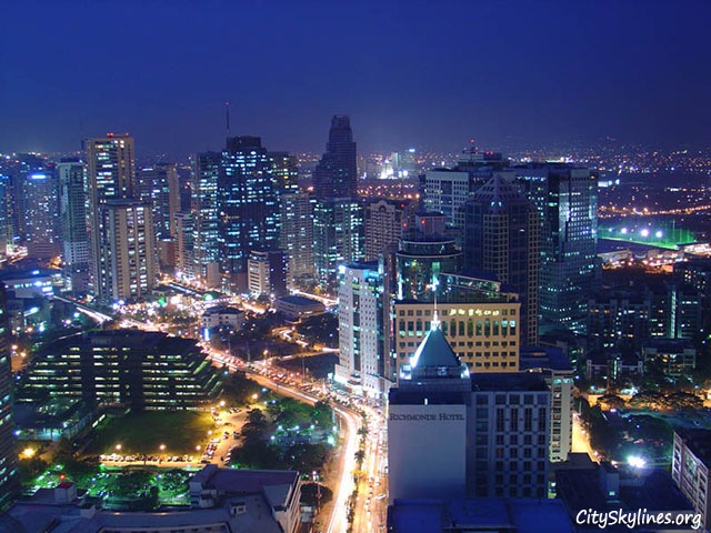 Manila City Skyline at night