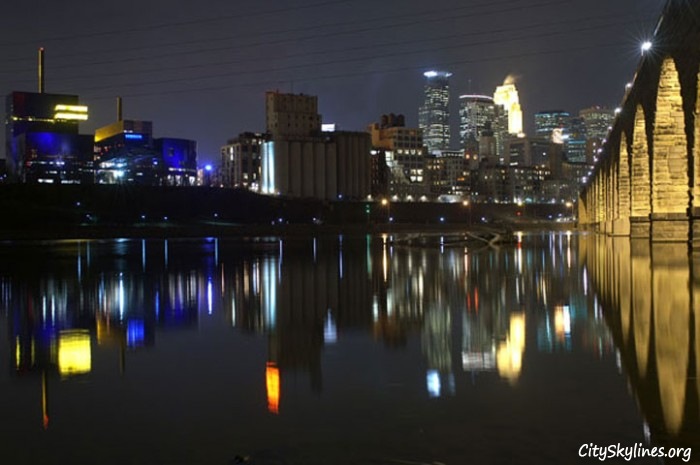 Minneapolis Night Skyline