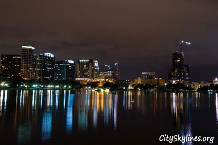 Orlando City Skyline at Night
