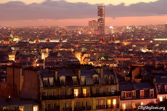 City of Paris, France, Night Skyline