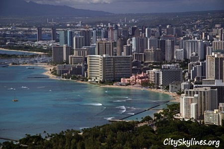 Honolulu City Skyline, Waikiki