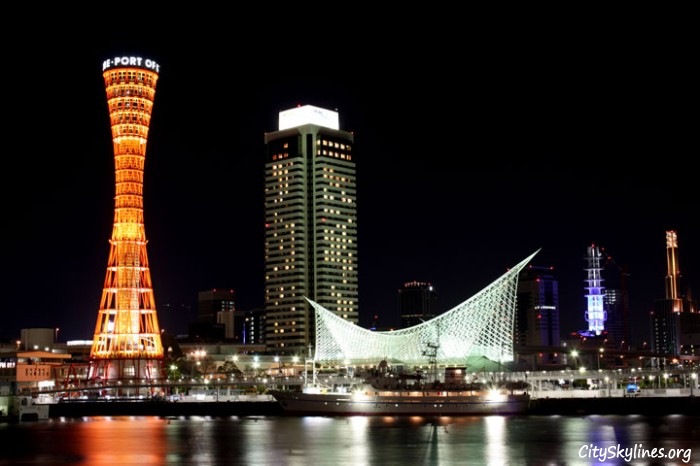 Kobe Japan Skyline - Port View