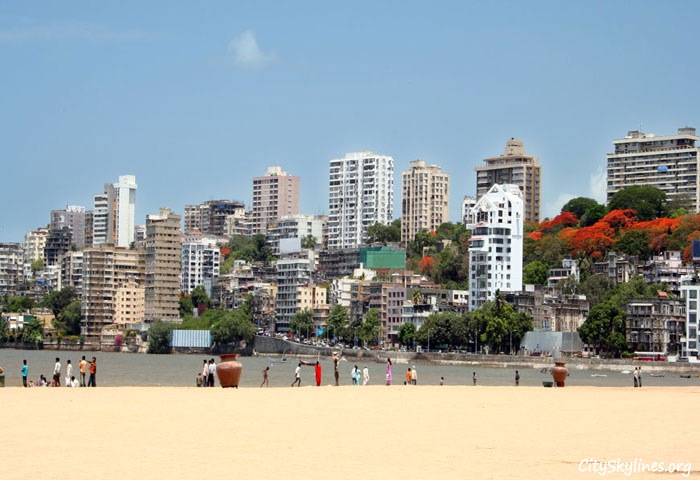Mumbai City Beach Skyline, India