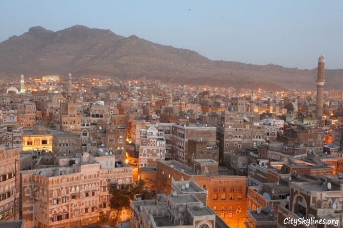 City of Sana'a at Dusk