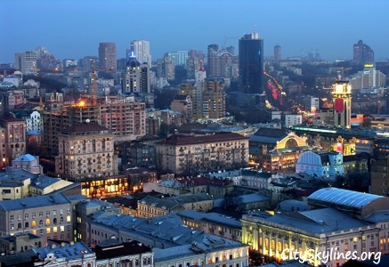 Kiev City Skyline, Ukraine
