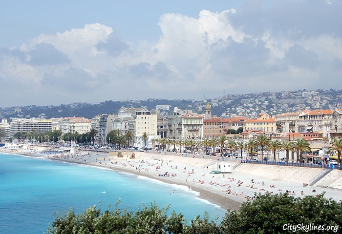 City of Nice Skyline, France - Beach View