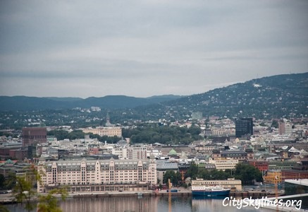 Oslo City Skyline - Mountain Backdrop