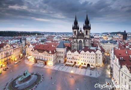 Prague Skyline - Town Center