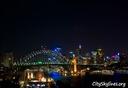 Sydney at Night - Bridge Backdrop