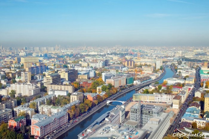 Moscow, Russia Aerial Overlook