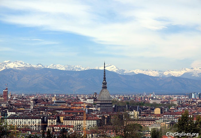 Turin Italy City Skyline