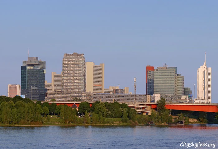 Vienna City Skyline, River View