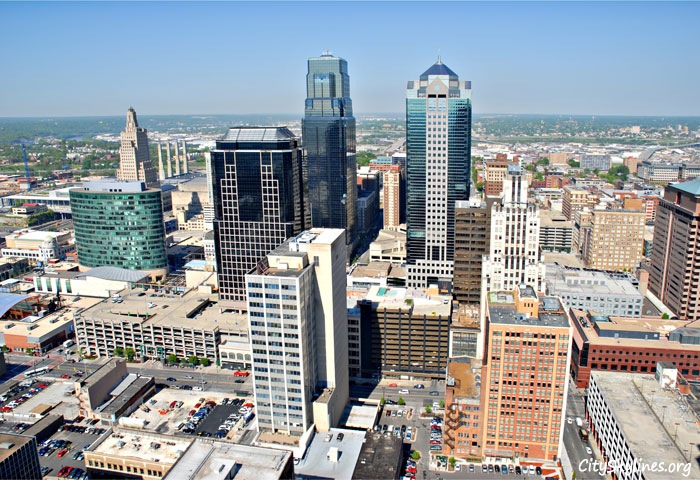 Kansas City Skyline, KS - Day View