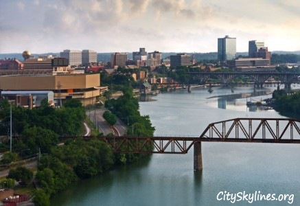 Knoxville, TN City Skyline - River Overlook