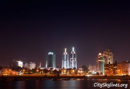 Montevideo Night Skyline