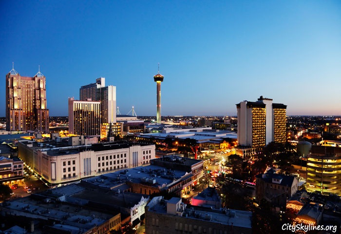 San Antonio City Skyline, Texas