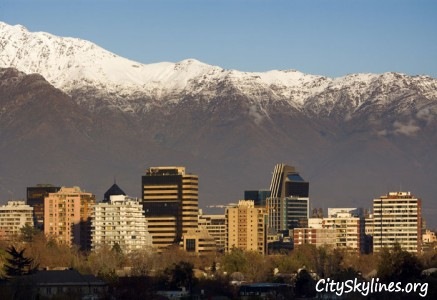 Santiago City Skyline - Mountain Backdrop