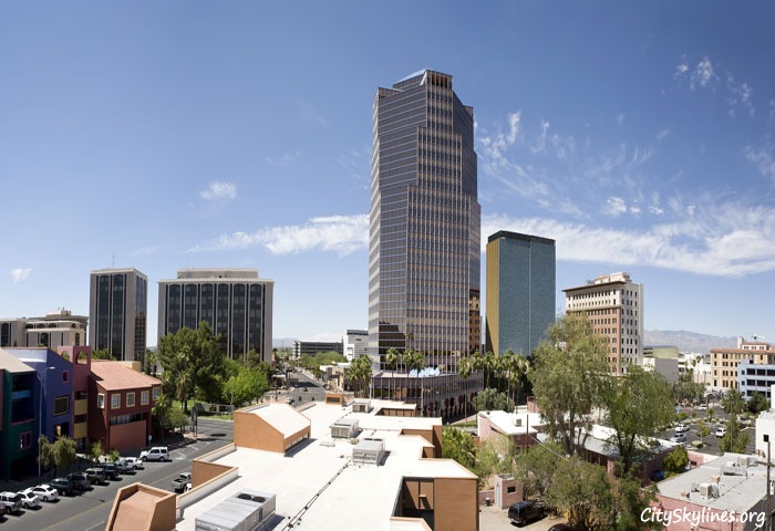 Tucson City Skyline in Arizona
