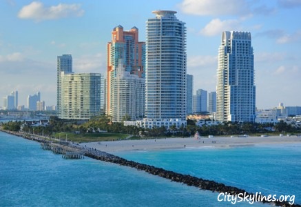 South Beach Skyline in Miami Beach Florida