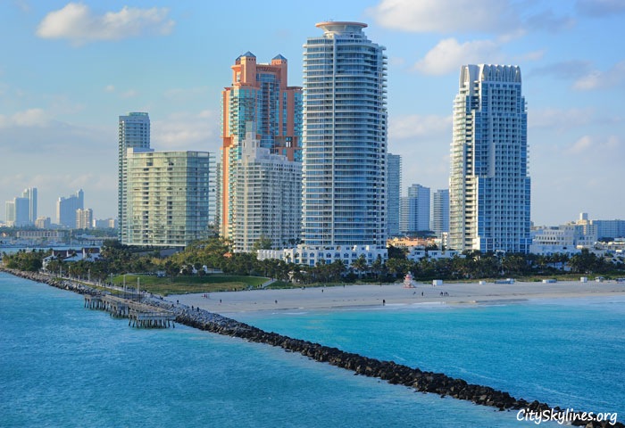 South Beach Skyline in Miami Beach Florida