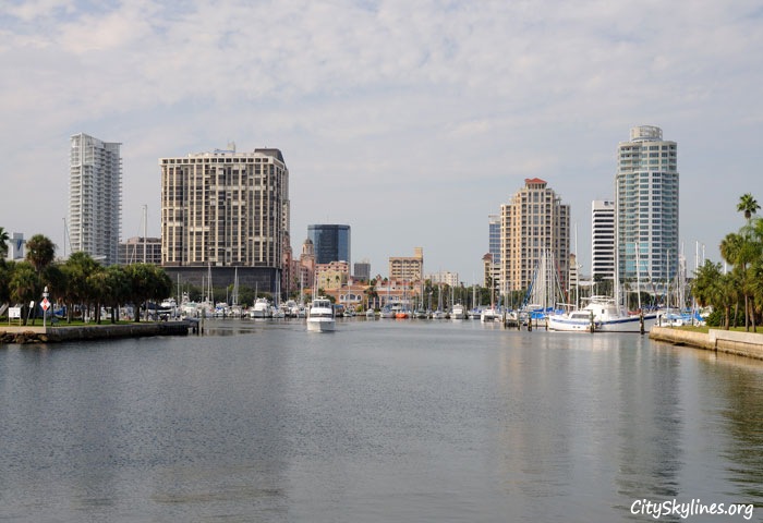 St. Petersburg City Skyline in Florida