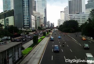 Skyline along Thamrin Street