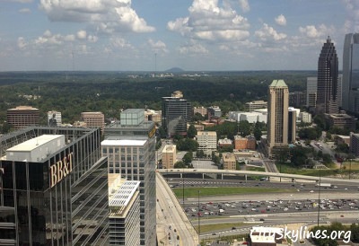 Stone Mountain from the 43rd floor Atlanta