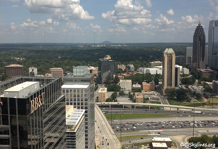 Stone Mountain from the 43rd floor Atlanta